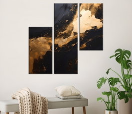 Wallity MXA10 Set de 3 Pinturas Decorativas en Lienzo Multicolor